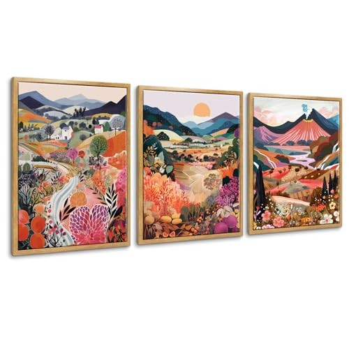 Wall Art Botanical Plant Prints | Vintage Flower Boho Minimalist Floral 