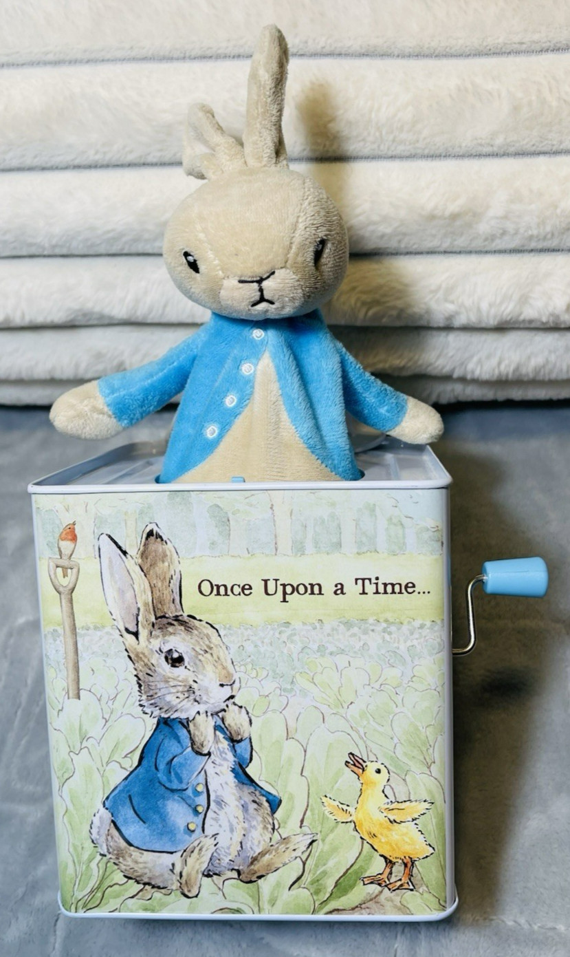 Beatrix Potter Peter Rabbit Musical Pop Up Plush Jack in the Box Nursery Decor
