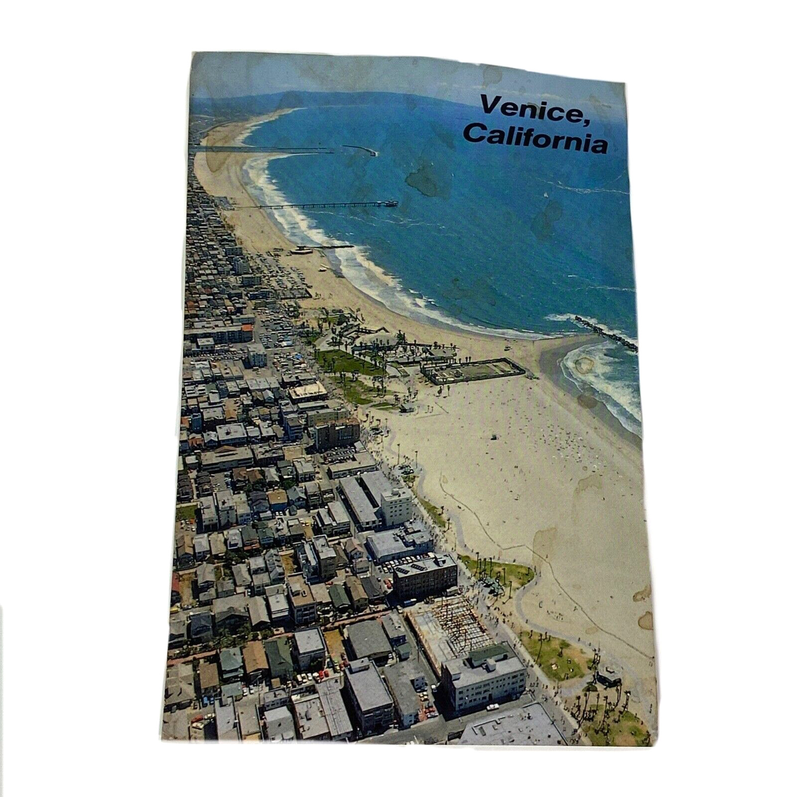 Vtg Postcard 1996 Beach California Travel Souvenir Aerial Venice West Coast USA