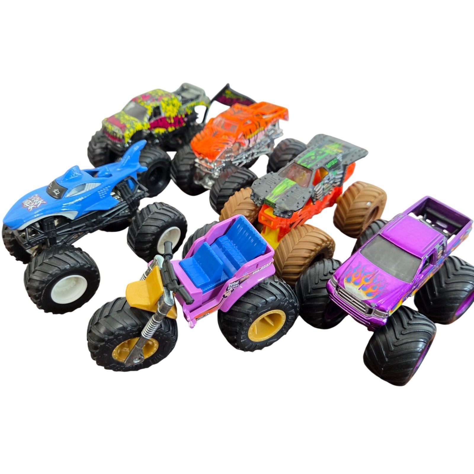 Hot Wheels Monster Trucks Lot of 6 Toy Trucks