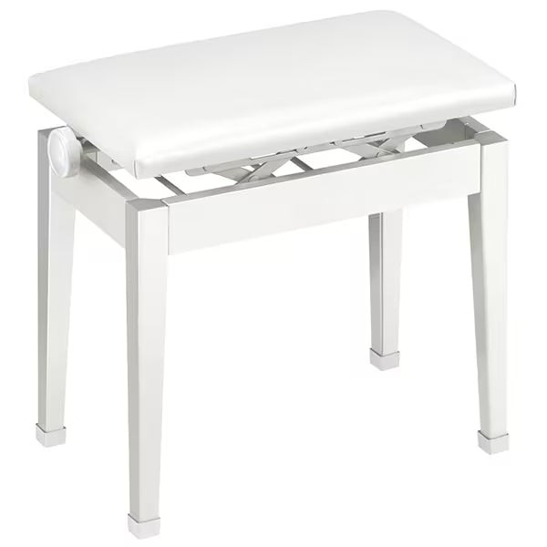 Casio CB-30WE Height-Adjustable Metal Artist Bench (White)