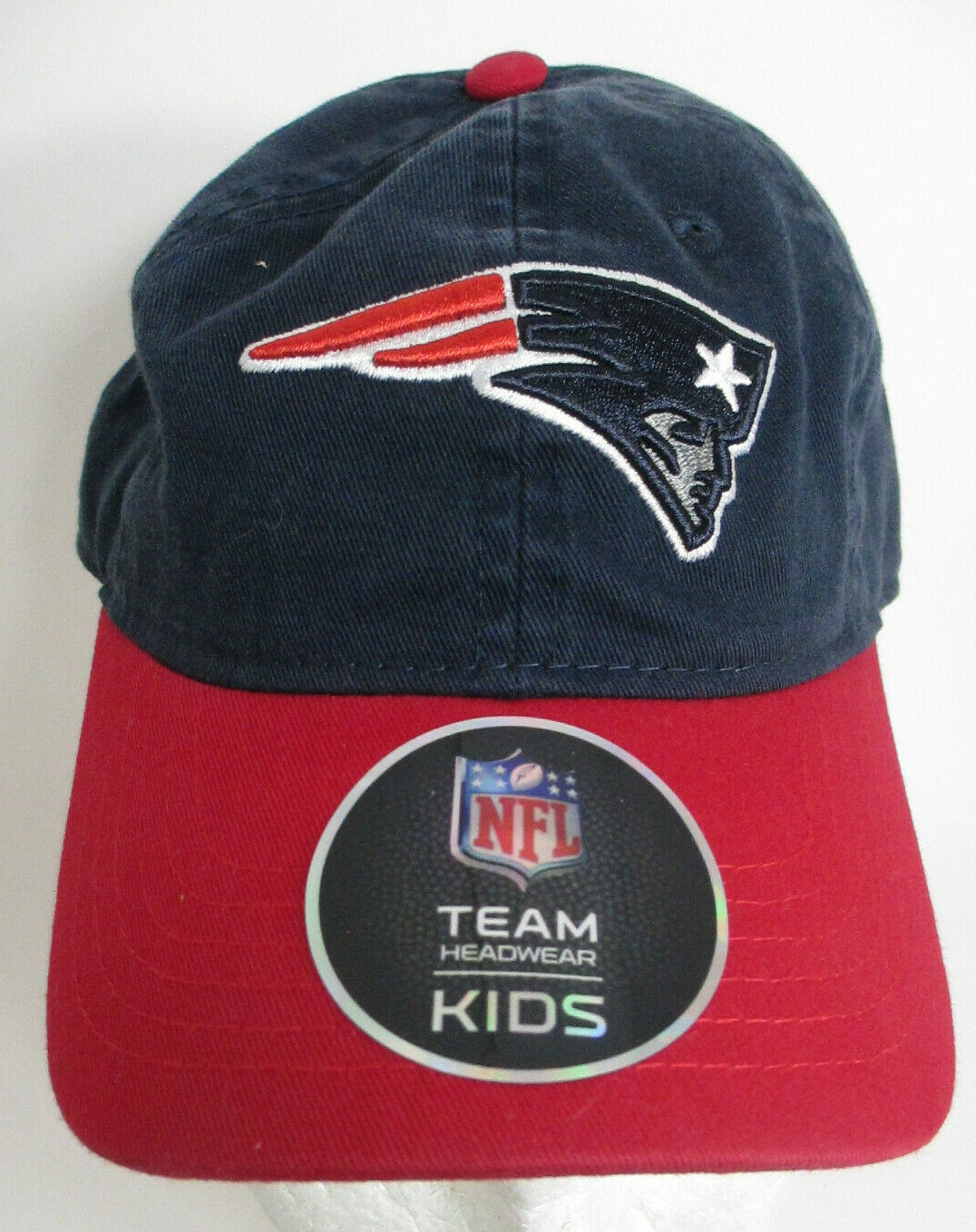 Patriots New England Hat Kids 4 - 6 Strapback NFL NE Unisex Cap   bl/rd