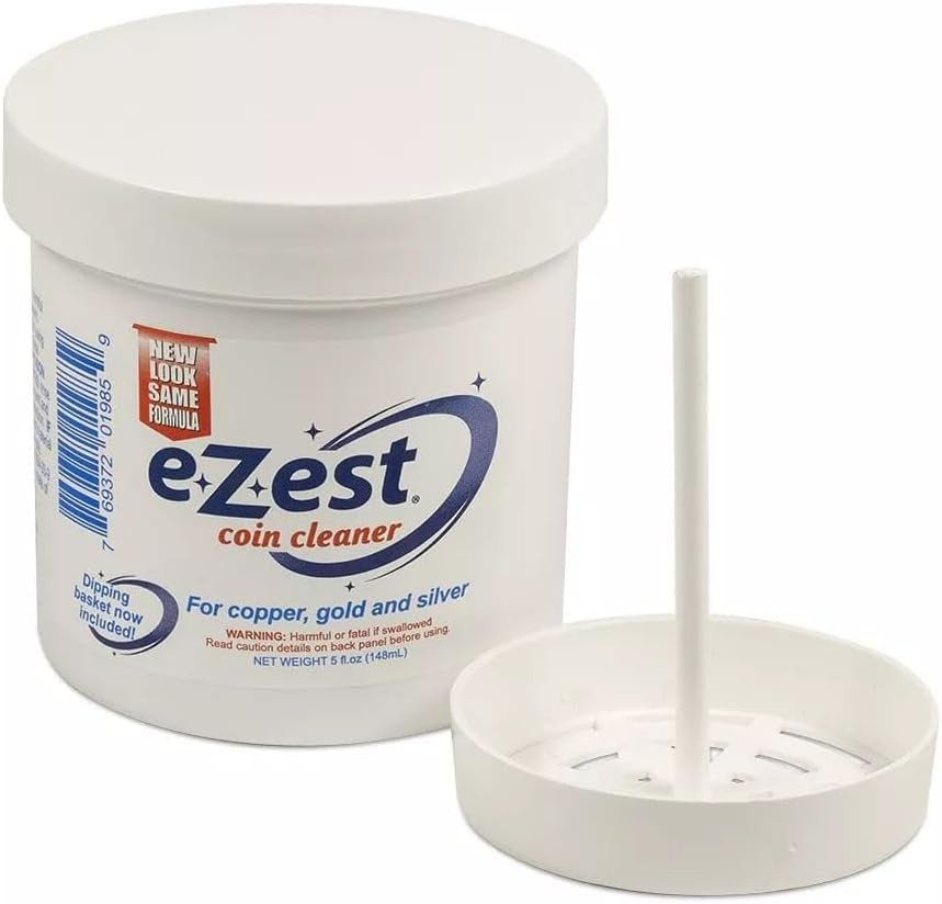 Easy Coin Cleaner Copper Gold Silver Jewelry - 5 Ounce Jar