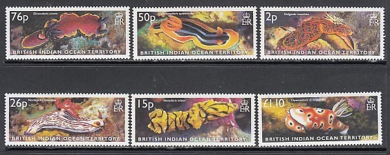 Indian Ocean - Mail Yvert 256/61 ** Mnh Marine Fauna
