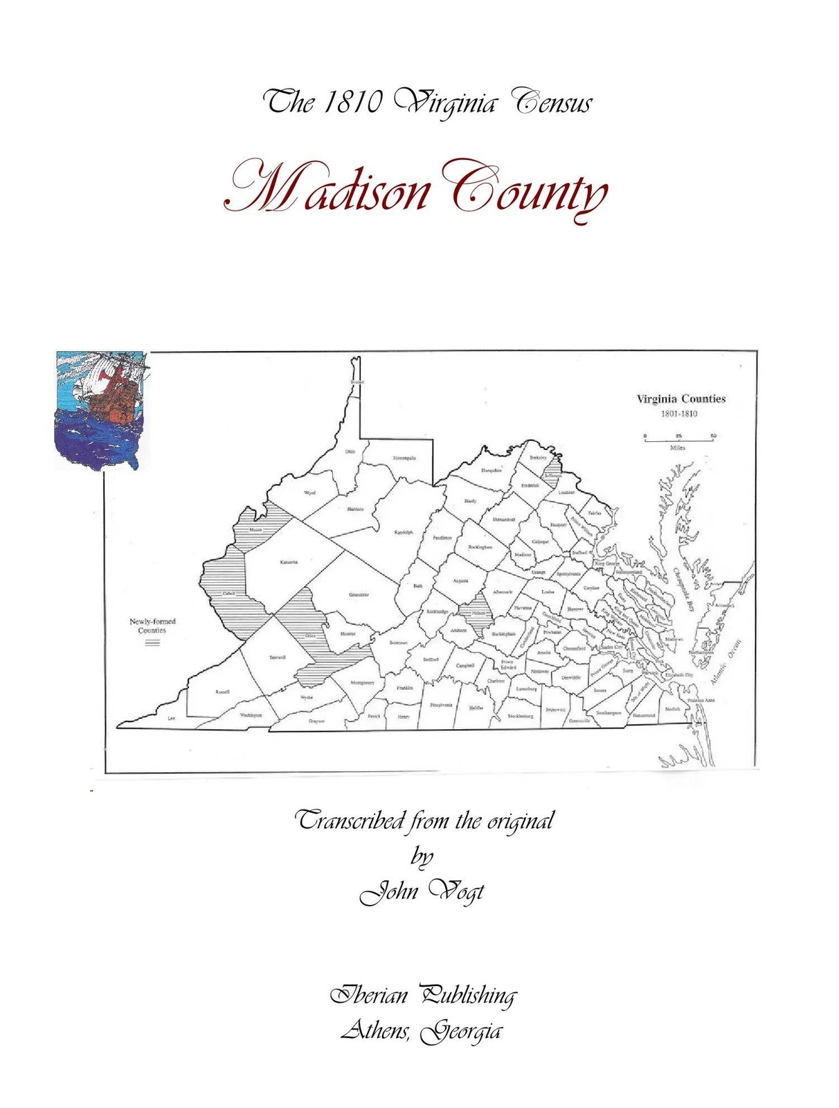 1810 Virginia Federal Census, Madison County Transcript by John Vogt