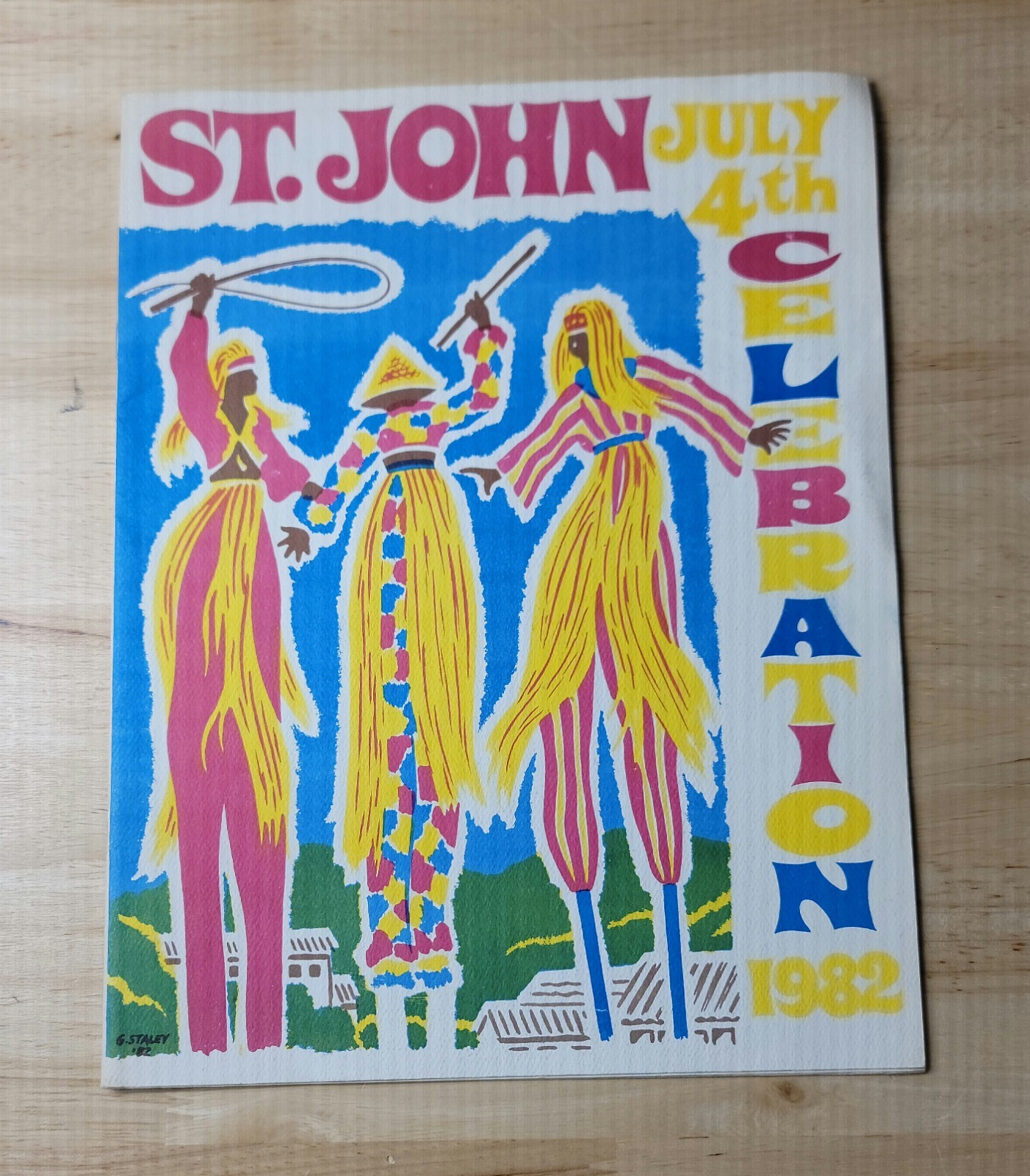 ST. JOHN 4TH OF JULY CELEBRATION Booklet 1982 Travel Souvenir