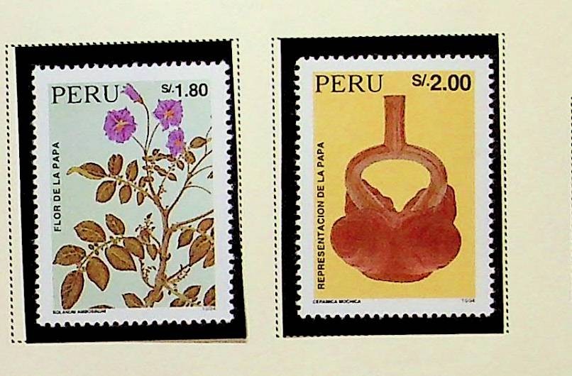 PERU Sc 1106-7 NH ISSUE OF 1995 - TRADITIONAL ART - (RM26)