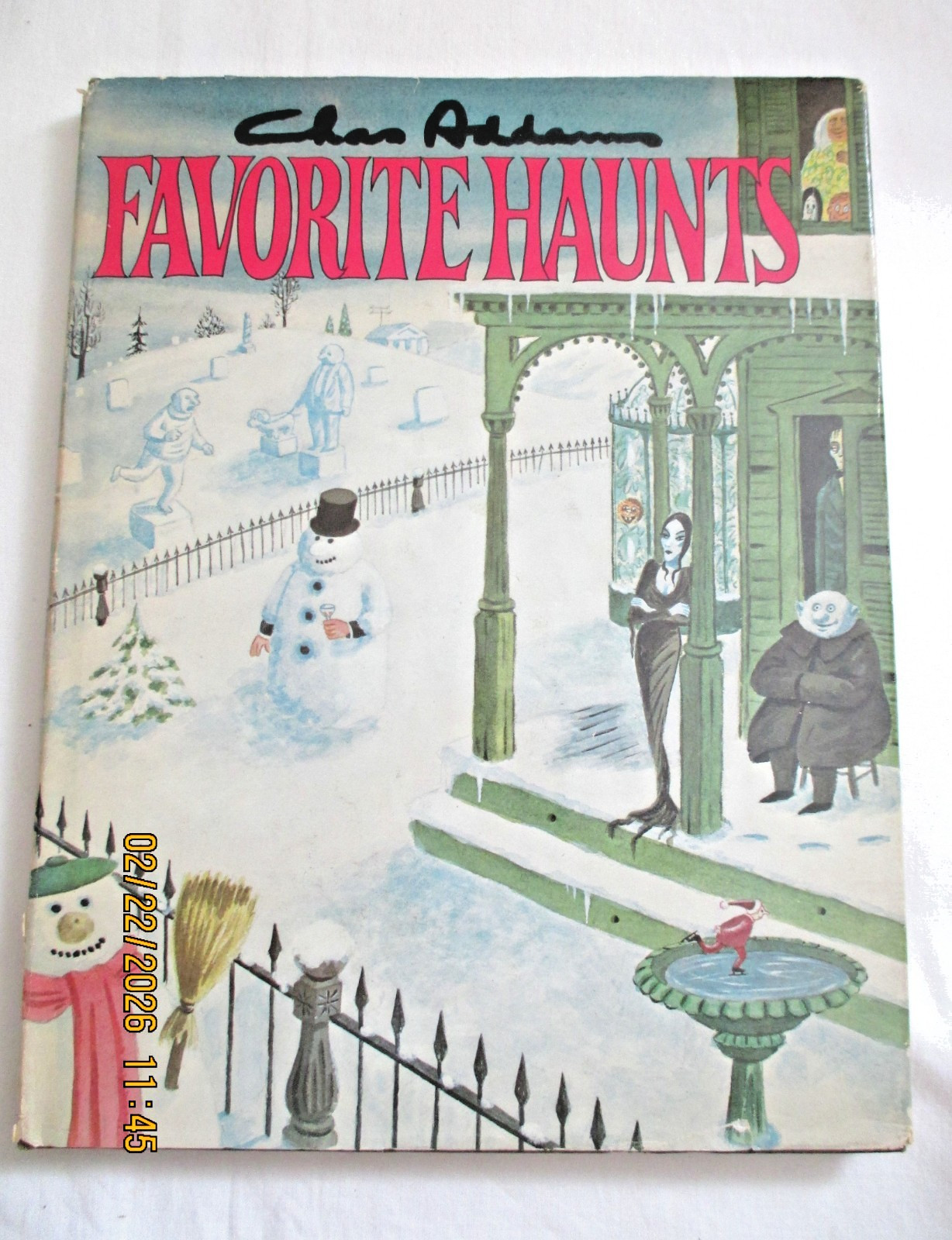 Favorite Haunts by Chas (Charles) Addams -1976 HC with DJ, Book Club Edition