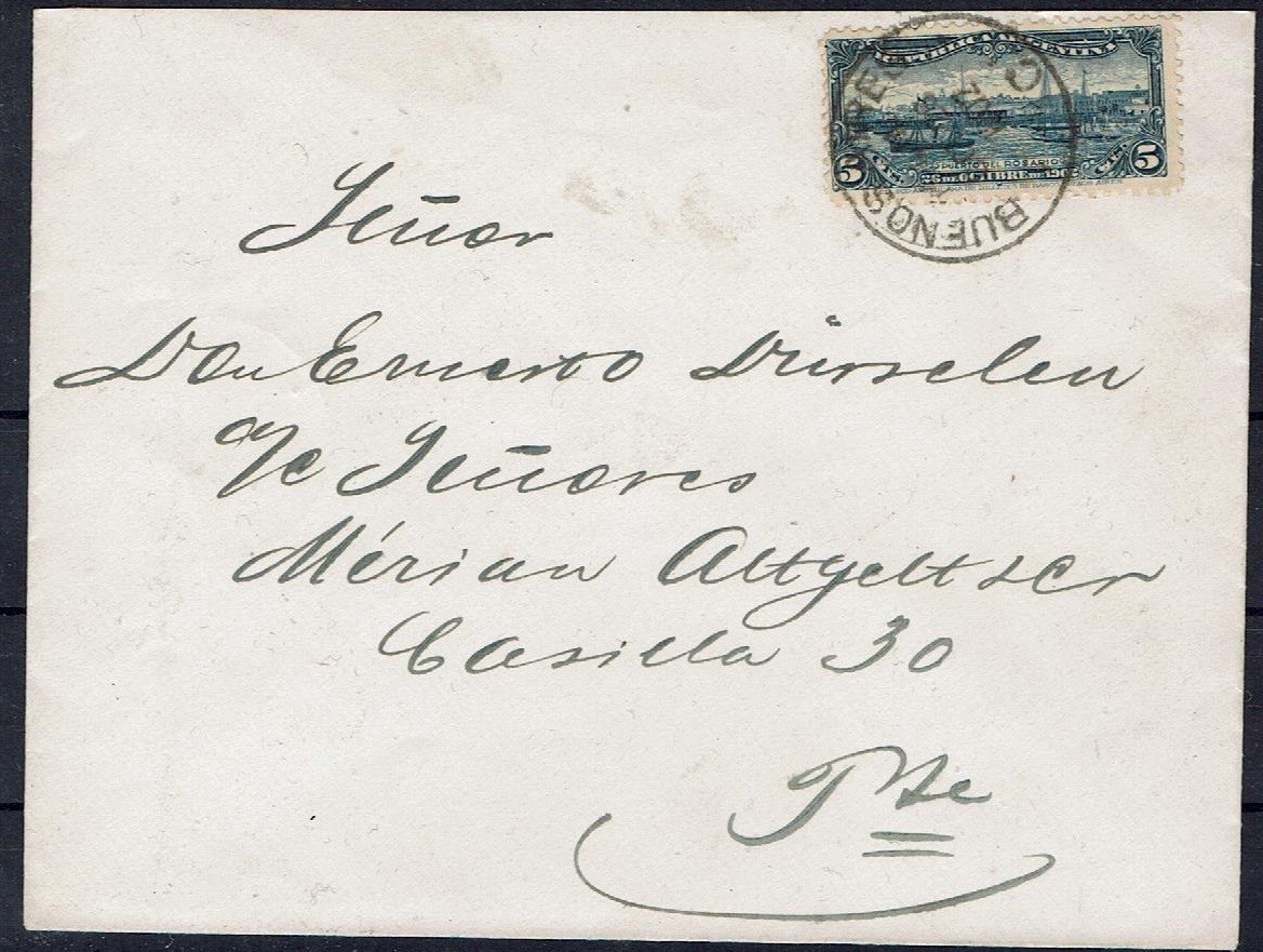 Argentina Beautiful Local Letter EF with MiNr 120