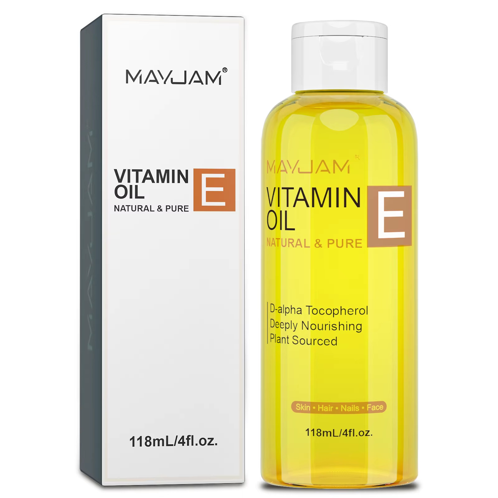 Natural & Pure Vitamin E Oil Skincare Moisturizing Brighten Skin Tone 118Ml 236M
