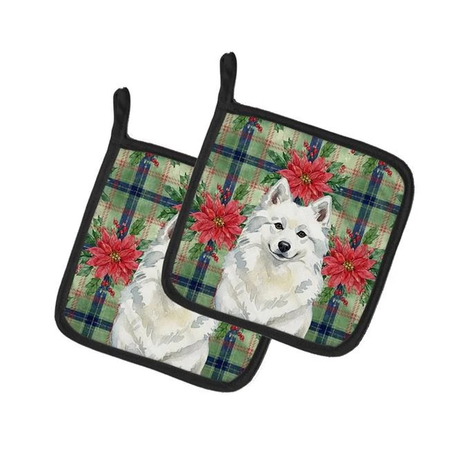 Carolines Treasures WDK8477PTHD Unisex Adult American Eskimo Christmas Poinse...