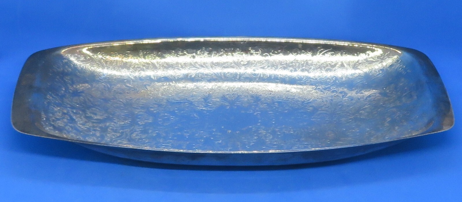 Silver plate electroplate vintage Victorian antique rectangular serving dish