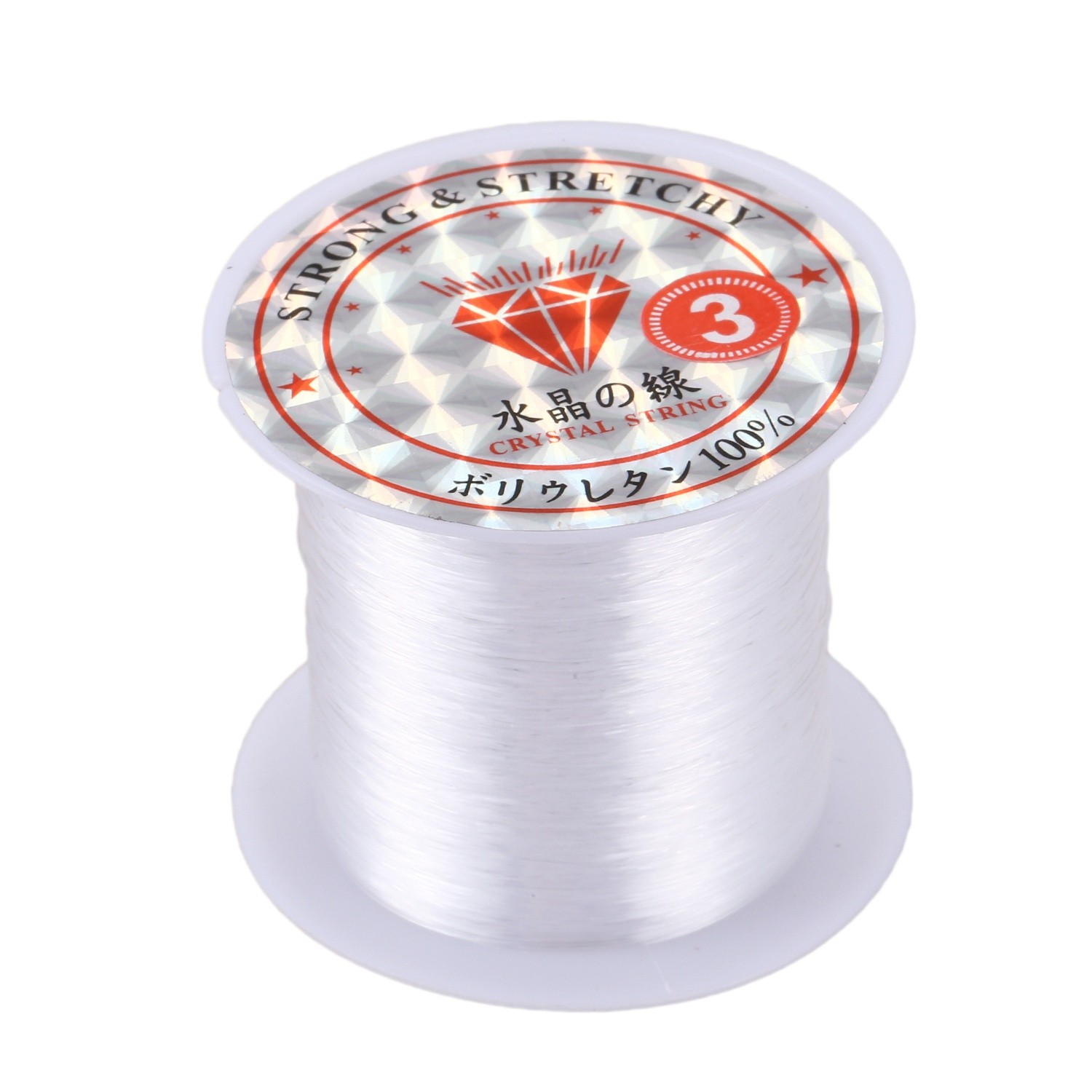 Jewelry Beading Thread 0.3mm Dia. Clear Nylon Fishing Line Spool 17 Lbs R8C6