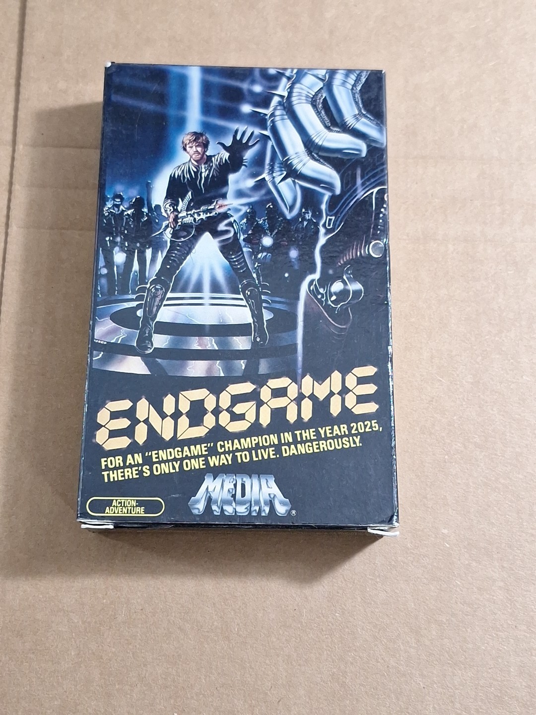 ENDGAME ACTION 1985 MEDIA HOME VIDEO VINTAGE SHORT BOX BETA BETAMAX NOT VHS