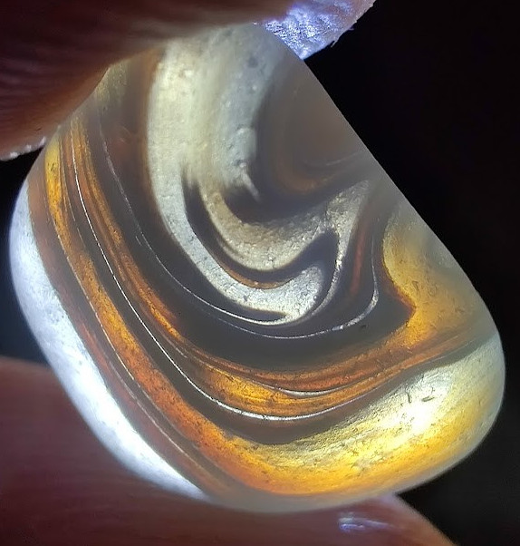 Complex Swirls in this Pretty Opalescent Multi! Real Davenport Beach Sea Glass