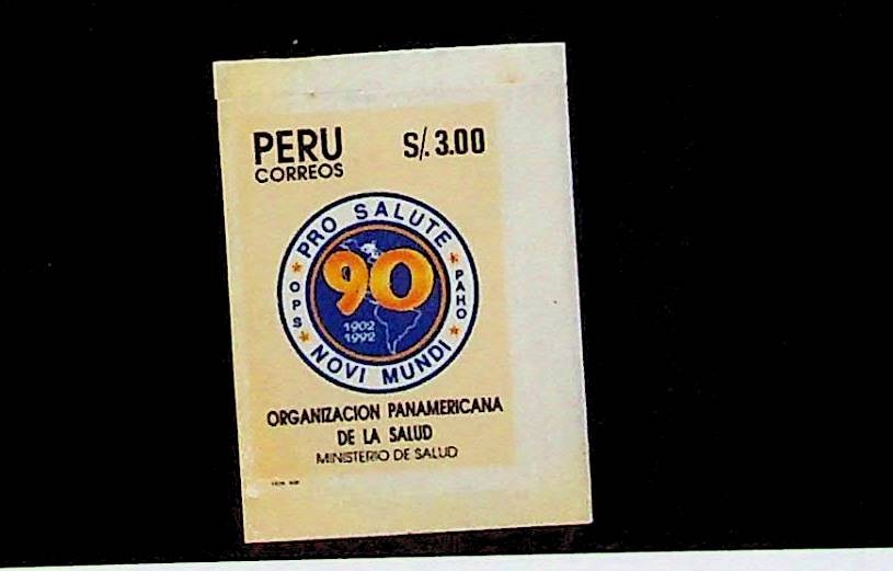 PERU Sc 1025 LH ISSUE OF 1992 - HEALTH SERVICE - Sc$7+ (RM26)