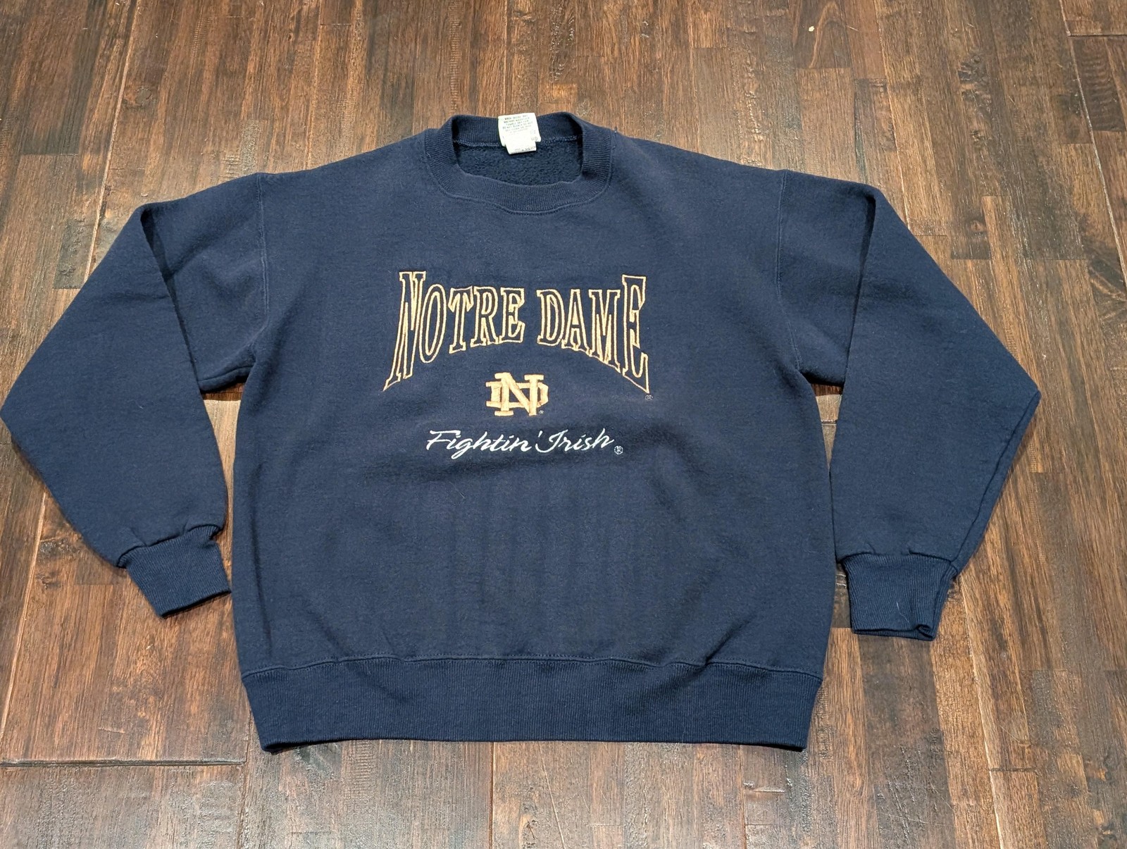 Vintage Notre Dame Fighting Irish Sweatshirt Mens Med Football 90s USA Crewneck