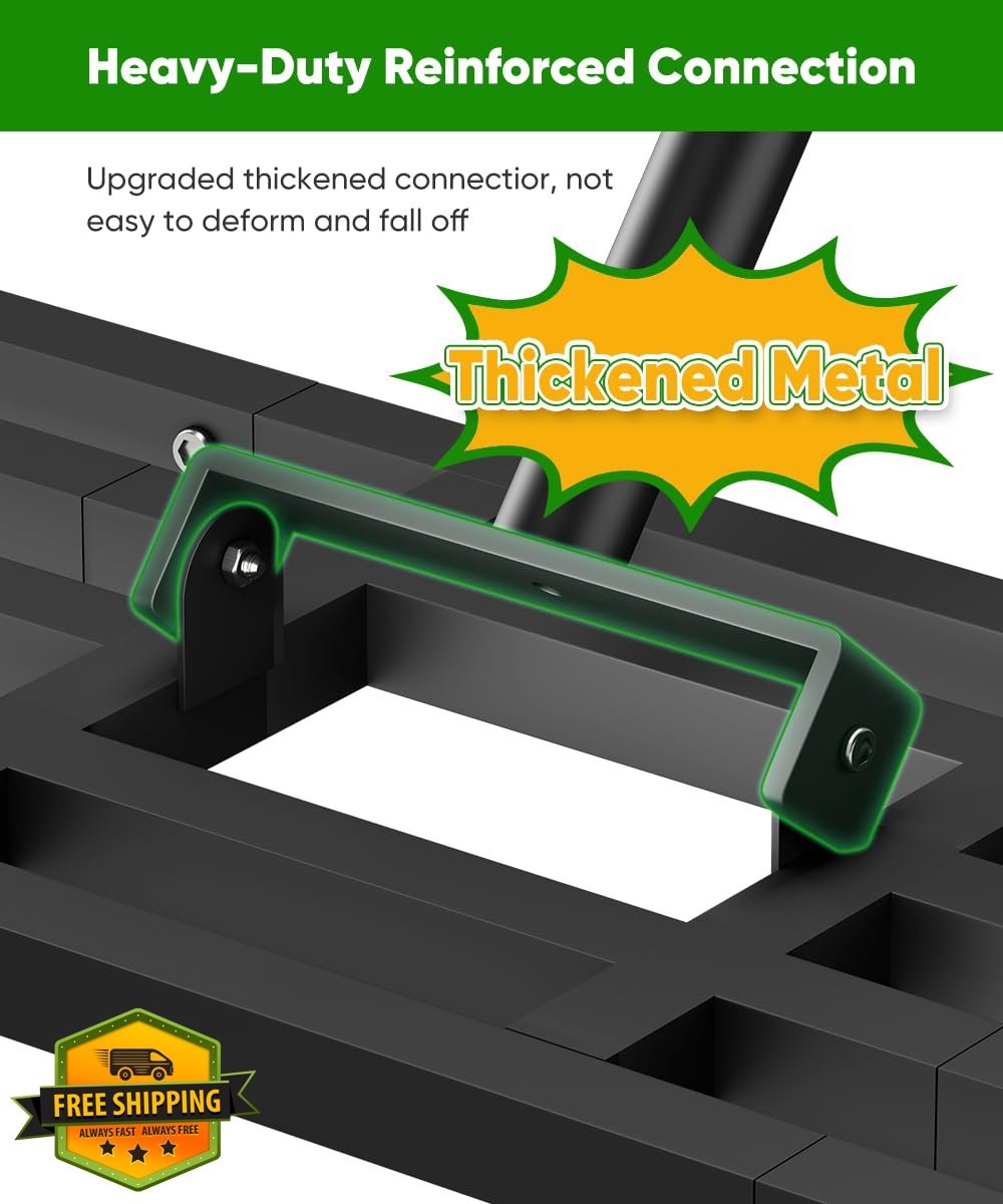 Tigerden 36x10 Lawn Leveling Rake Heavy Duty Adjustable Handle Yard Smoother