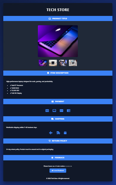 🔥 eBay Listing Template – Responsive Mobile Design | Professional HTML | Boost
