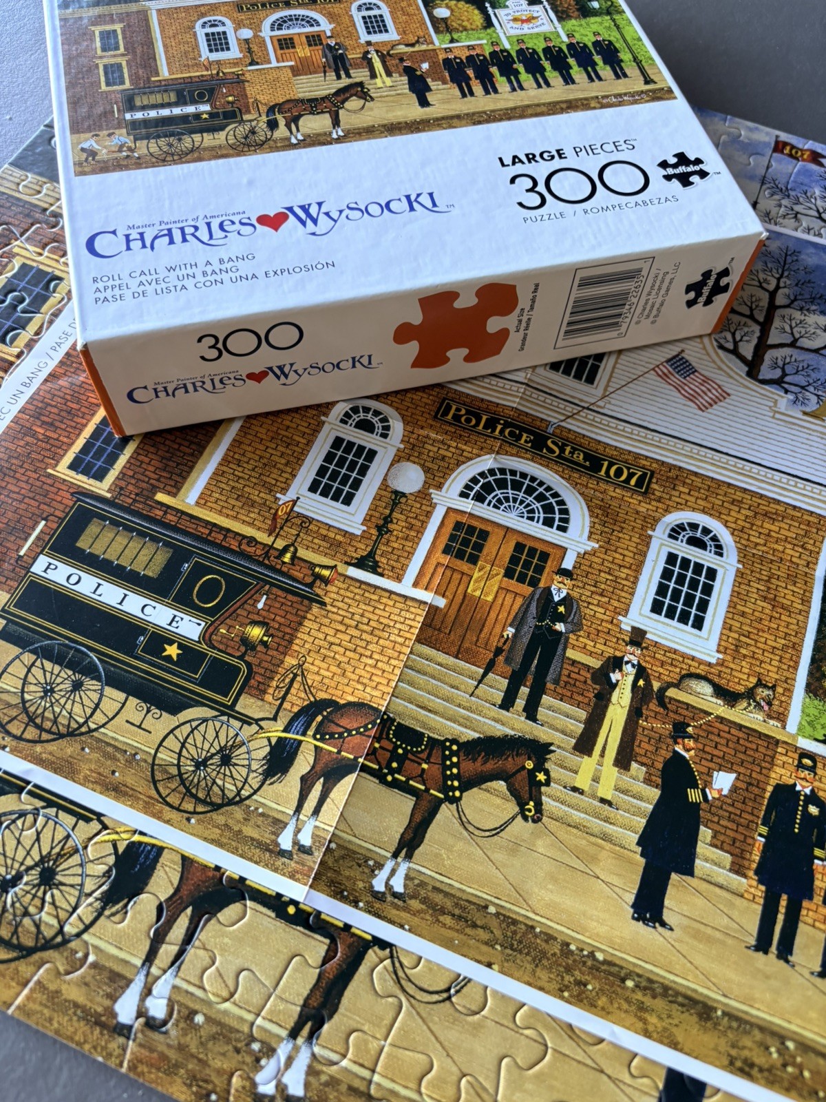 Charles Wysocki Puzzle Roll Call With A Bang 300 Piece Jigsaw Puzzle Buffalo