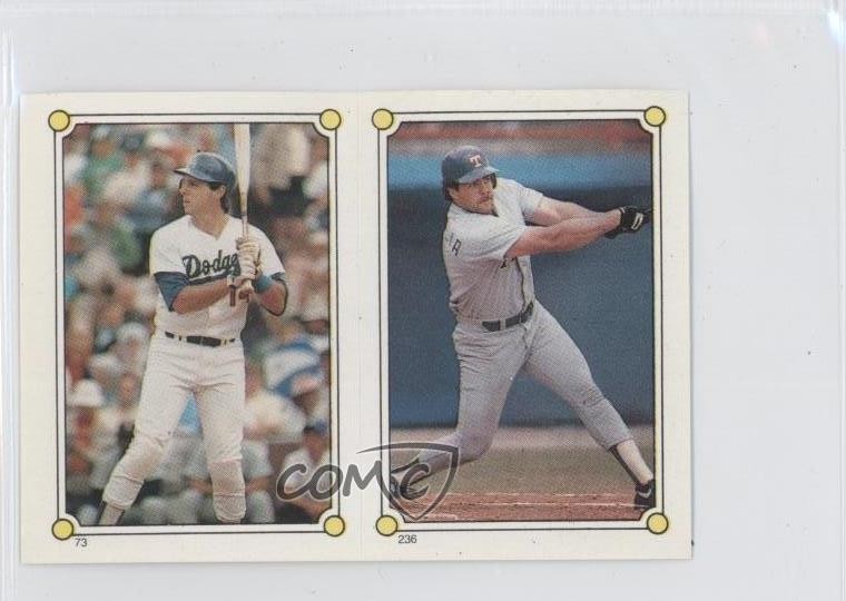 1987 Topps Album Stickers Pete Incaviglia Mike Scioscia #236-73 0o9