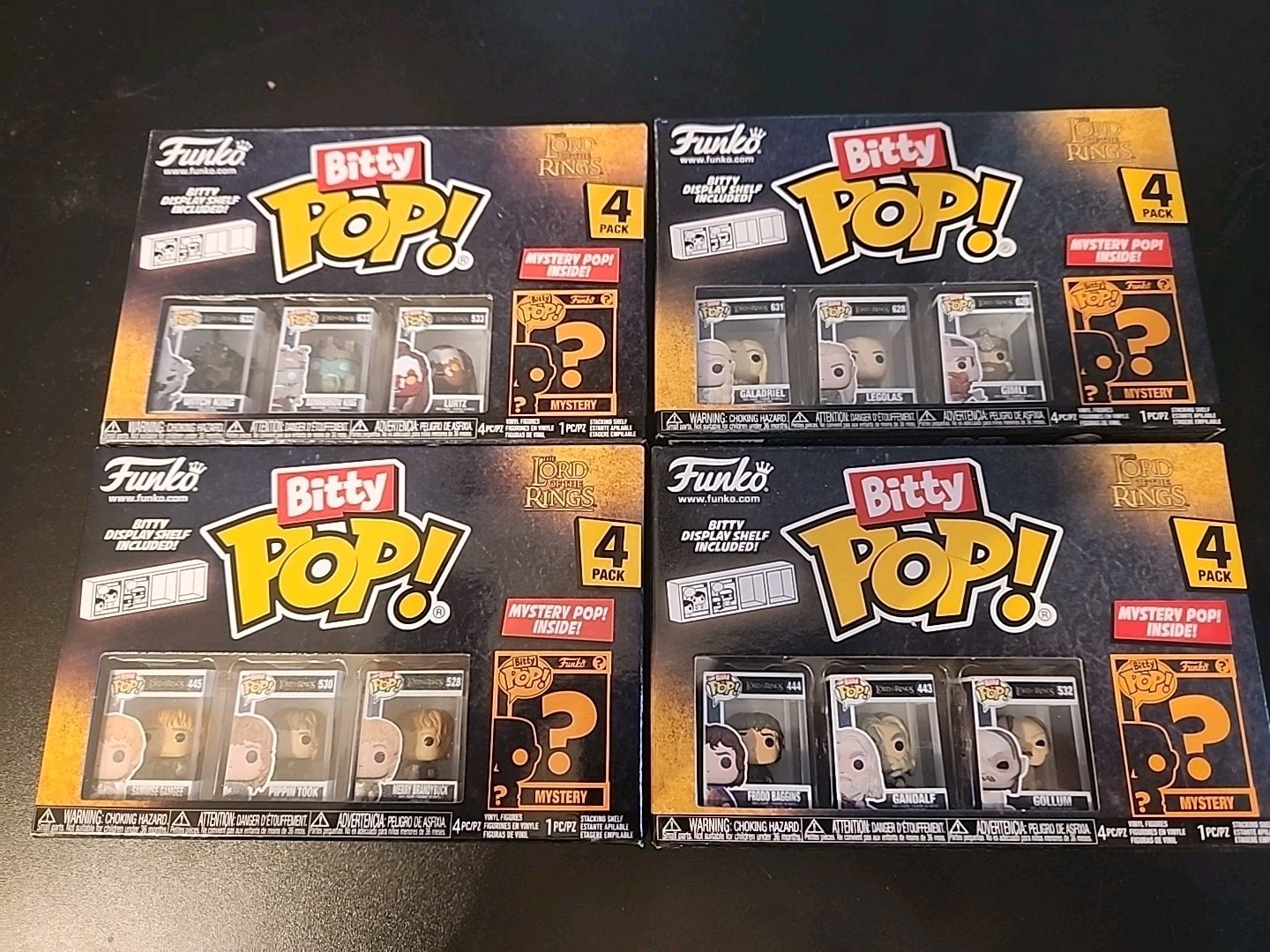 Funko POP! Bitty Lord of the Rings, All Four Sets