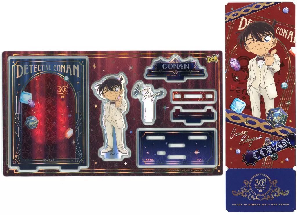 Detective Conan Edogawa Acrylic Stand 30th Anniversary  Ticket Included