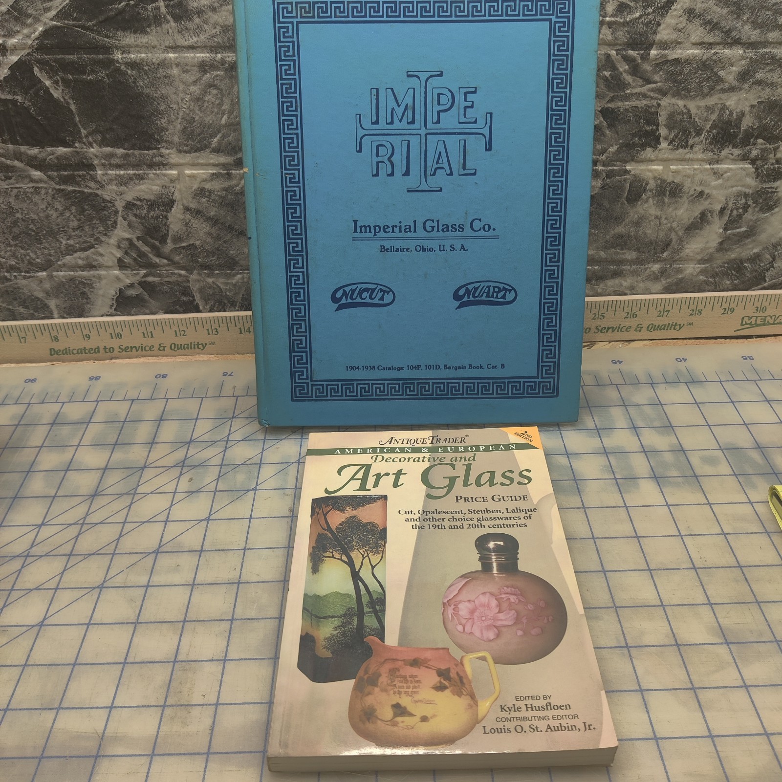 2 books "Imperial Glass" and "Art Glass price guide"
