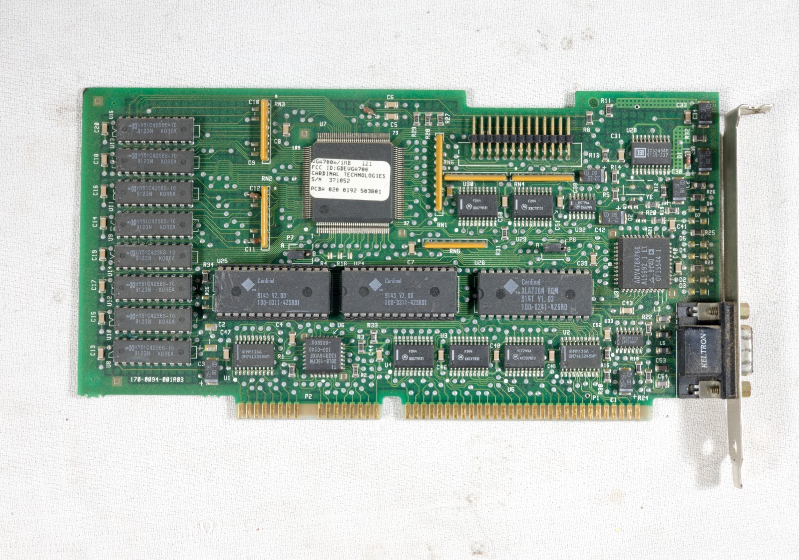 Vintage Cardinal Technologies VGA700A 1MB VGA card 16 bit ISA tested ISAE35