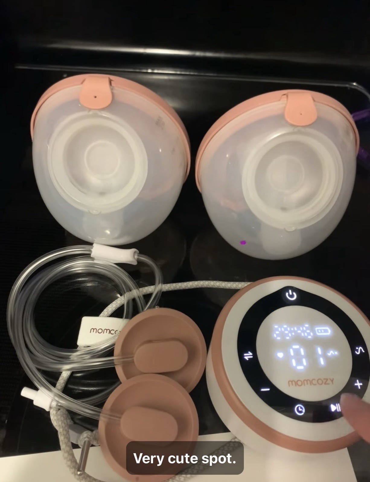 Momcozy v1 Pro Double Electric Breast Pump Digital Timer Adjustable 