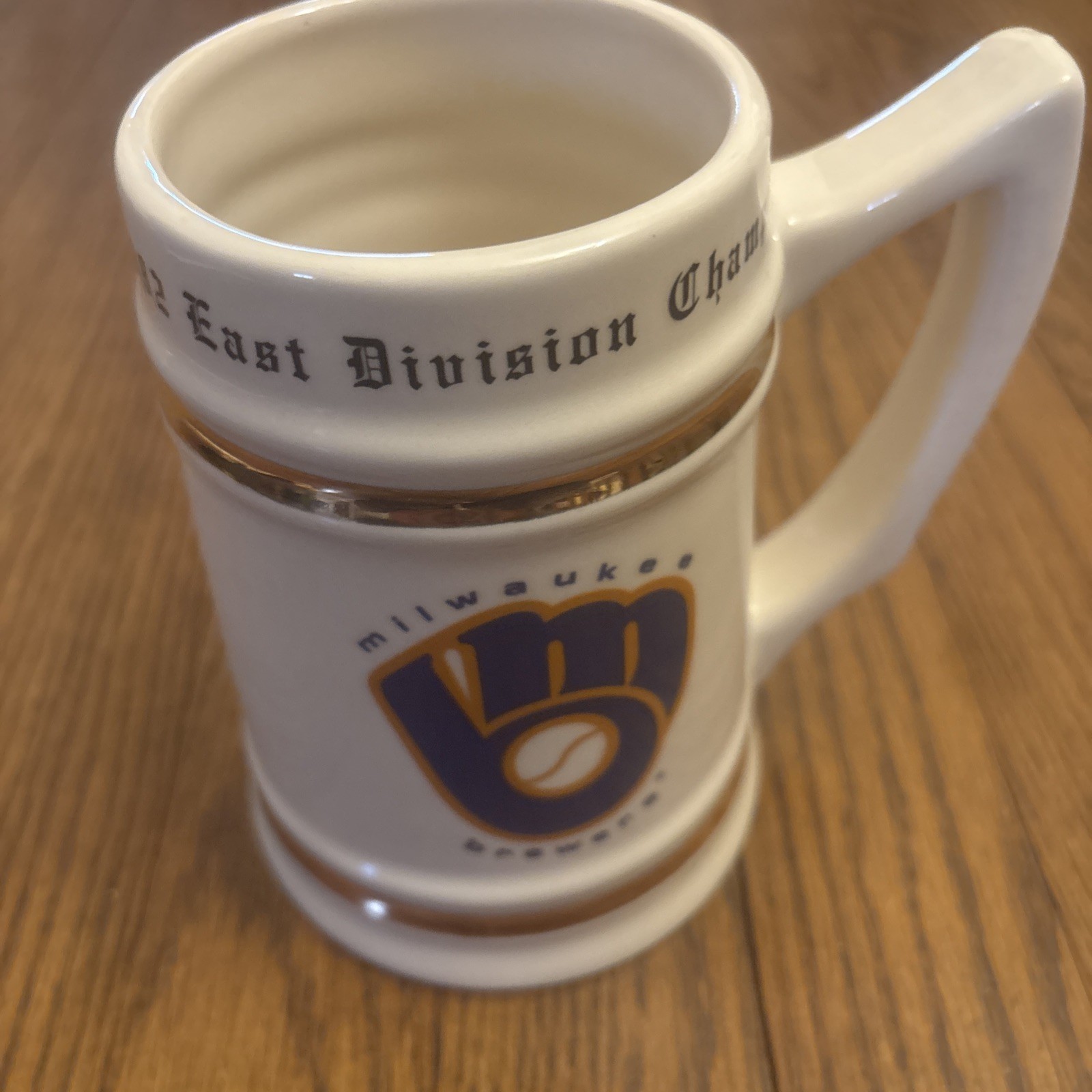 1982 East Division Champions MILWAUKEE BREWERS Ceramic Stein Rare W/Roster