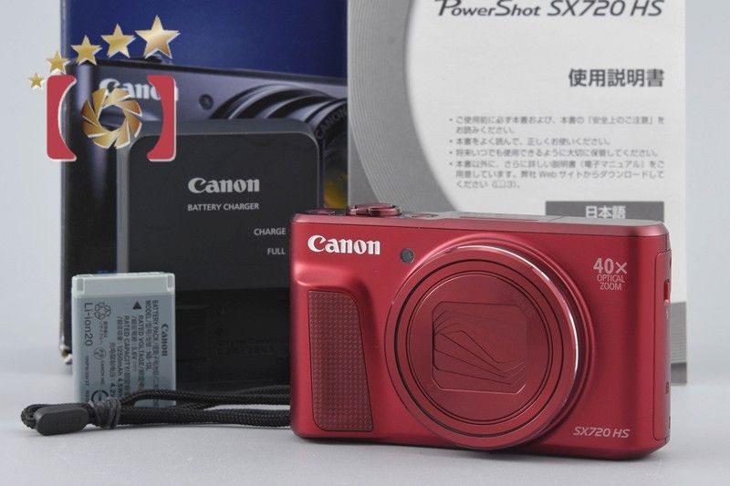 Canon PowerShot SX720 HS Red Compact Digital Camera with Original Box