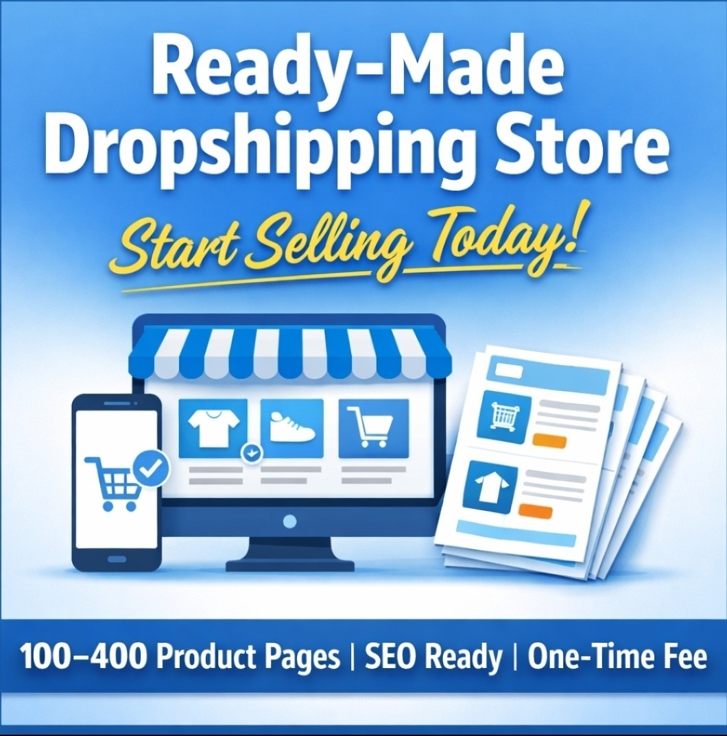 Ready-Made Dropshipping Website | Affordable, FREE hosting, SEO