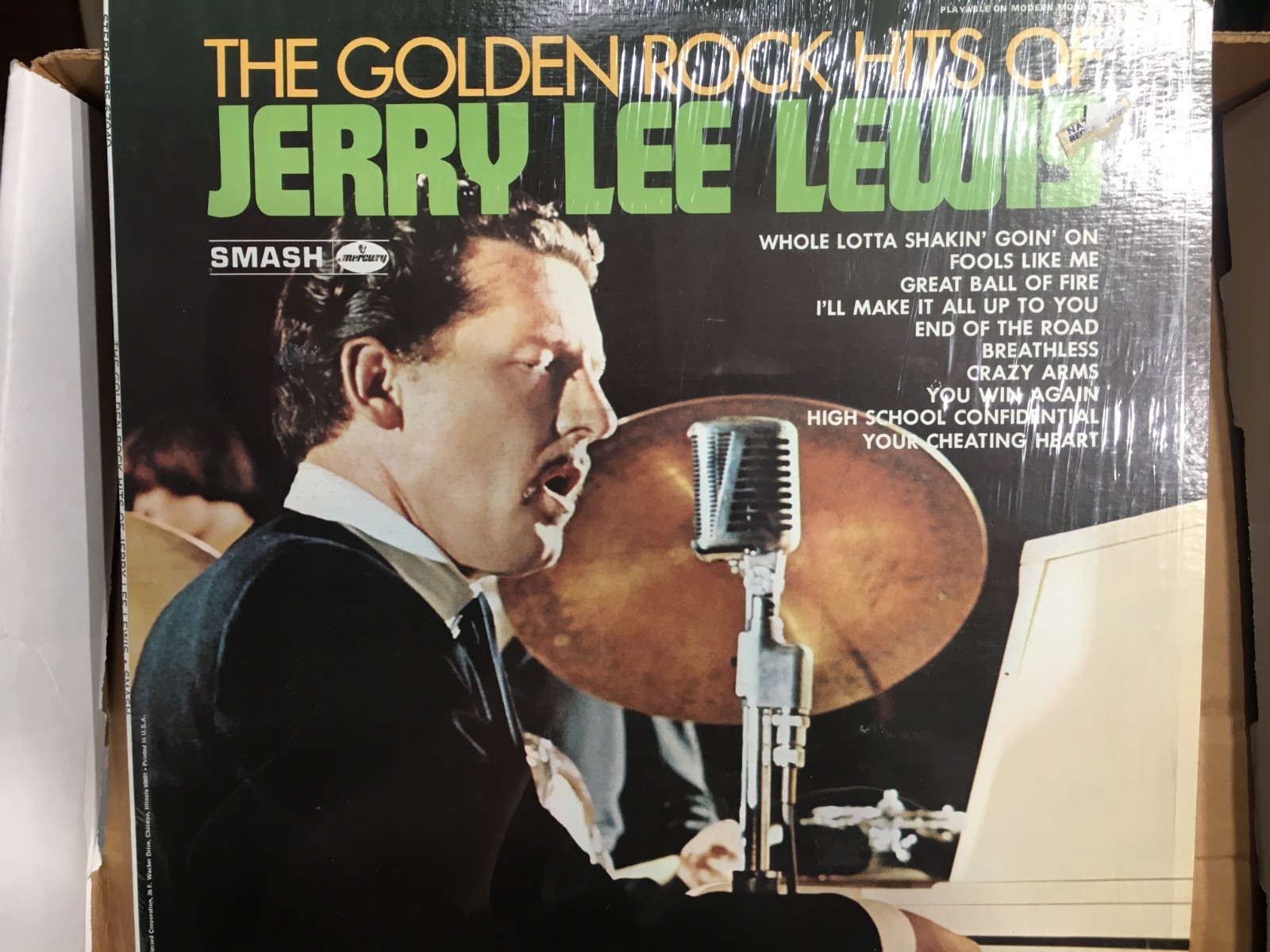 Jerry Lee Lewis ‎– The Golden Rock Hits Of Jerry Lee Lewis (LP / SRS-67040)