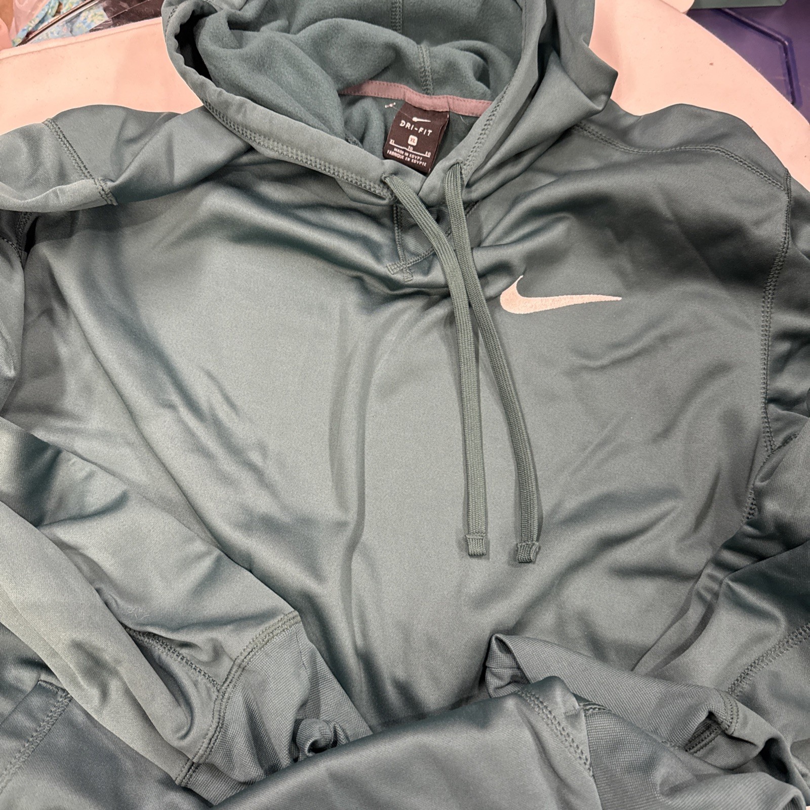 Nike Dri-Fit Hoody Mens Size x-Large Green Active