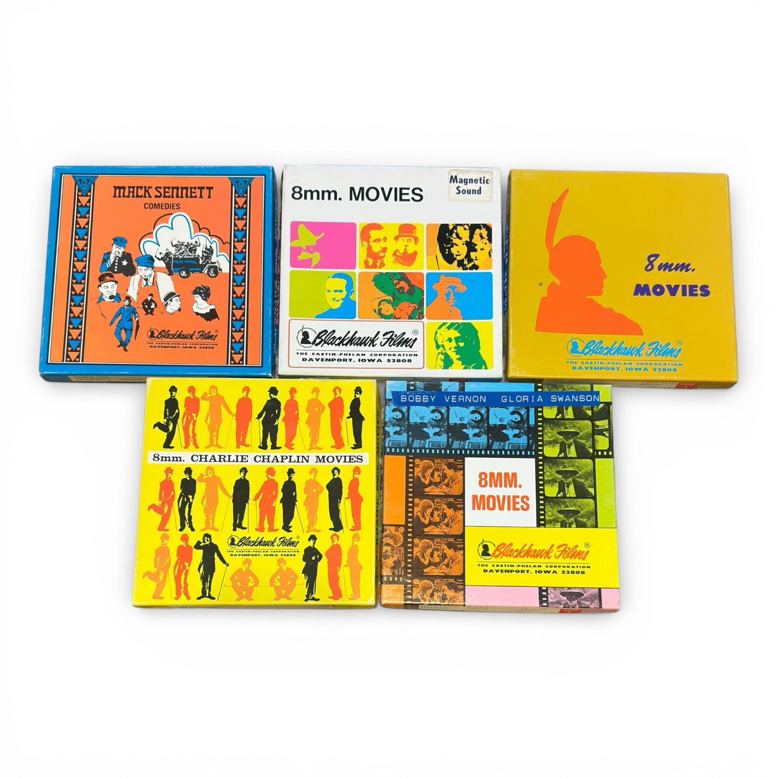 Super 8 Film Lot 5 Keaton Chaplin W.C. Fields Blackhawk 8mm 1 Sound