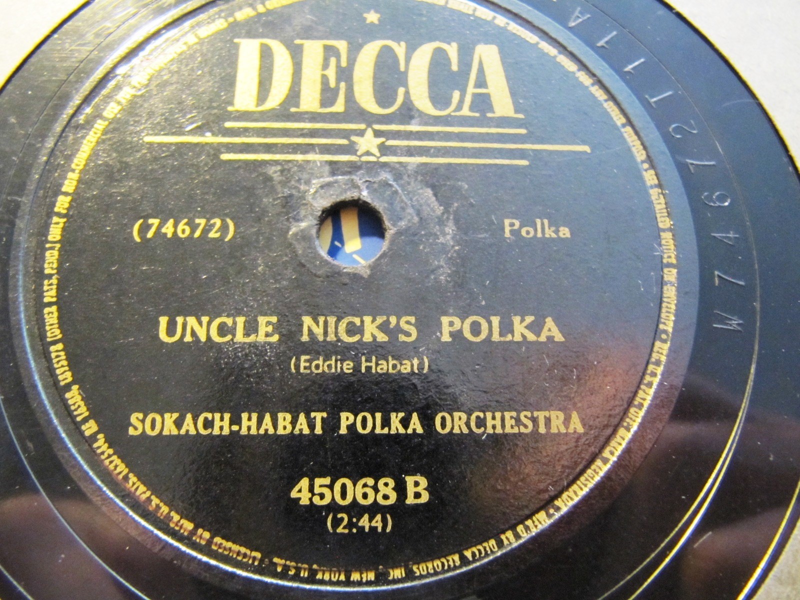 Cleveland SLOVENE POLKA Al Tercek Pete Sokach Eddie Habat Blue Skirt/ Uncle Nick