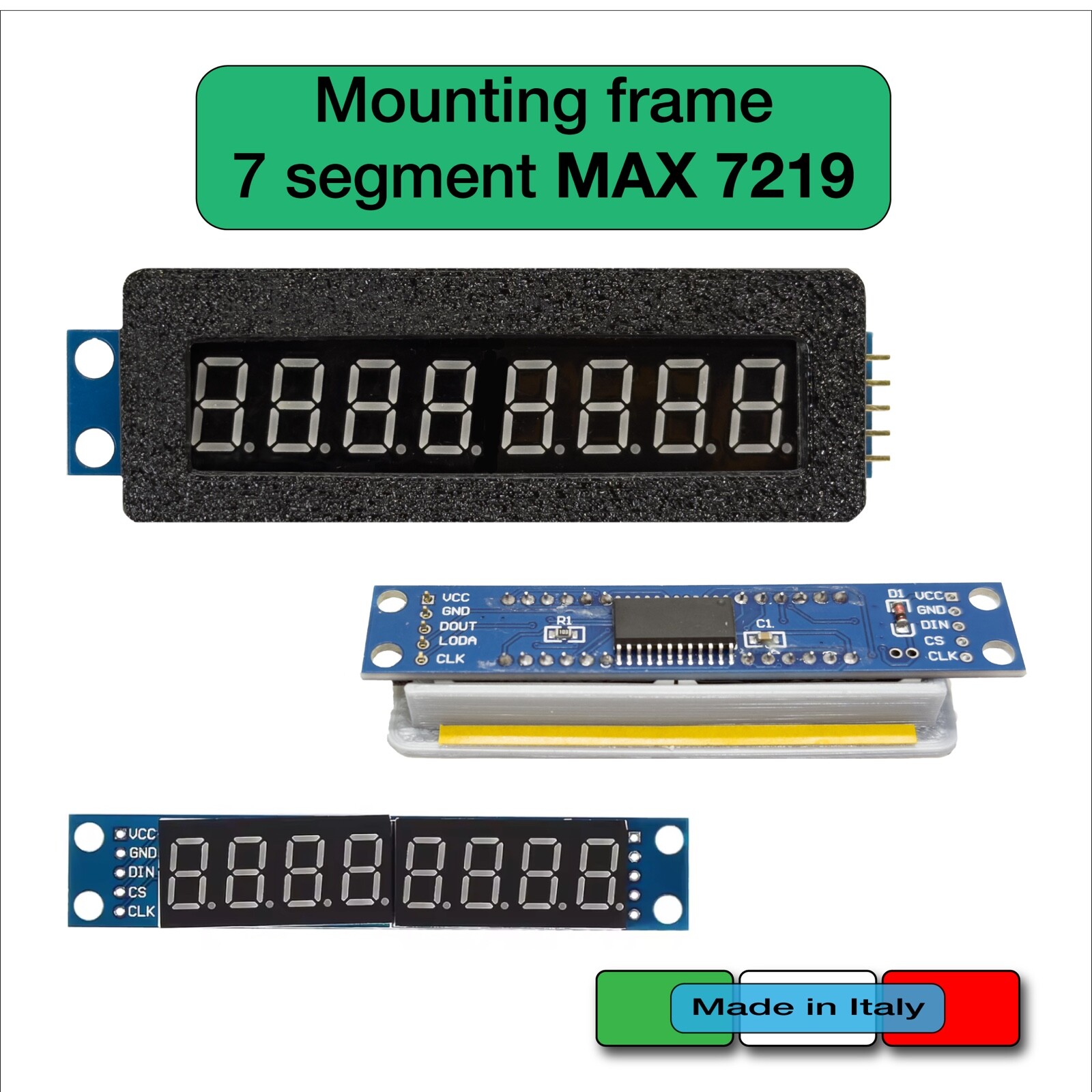 7 Segment LED Mount Frame MAX7219 DISPLAY Frame Case Frame Numbers 8