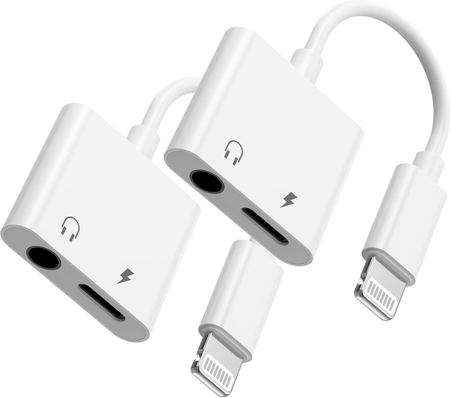 [Apple Mfi Certified] Lightning to 3.5Mm Headphone Jack Adapter,2Pack Iphone Hea
