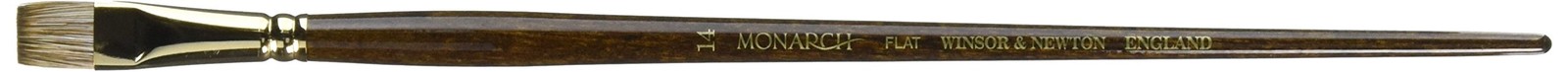 Winsor & Newton Monarch Flat Long Handle Paint Brush, Size 14