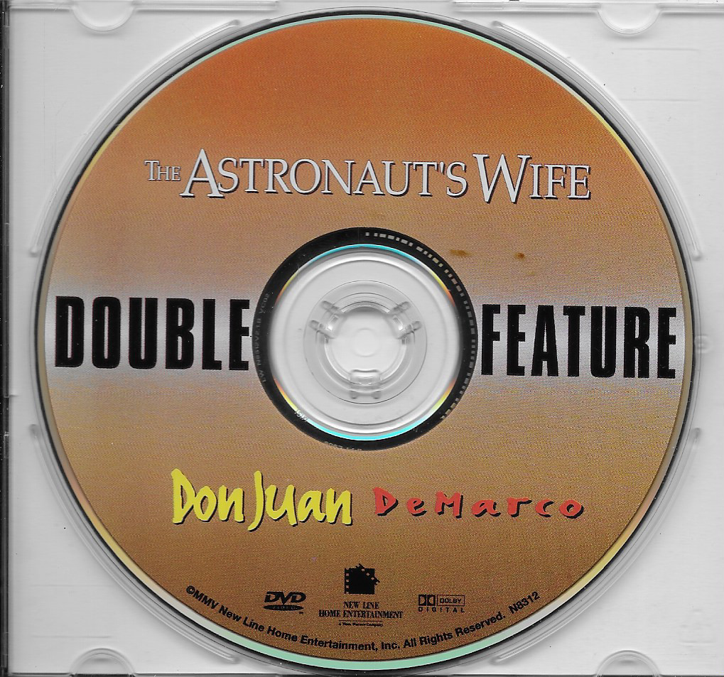 Double Feature The Astronauts Wife & Don Juan De Marco DVD Like New DISC ONLY