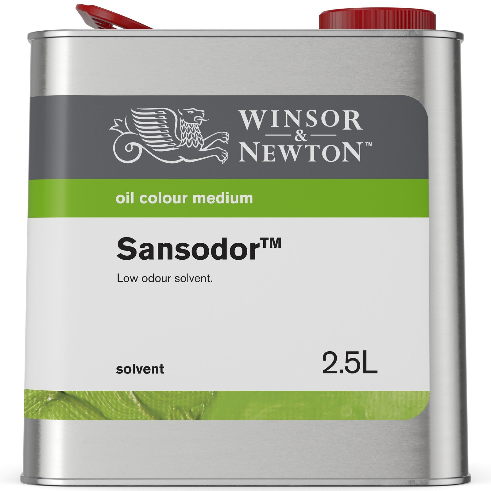 Winsor Newton Sansodor Low Odor Solvent 2.5L (84.5oz) Oil Paint Brush Cleaner