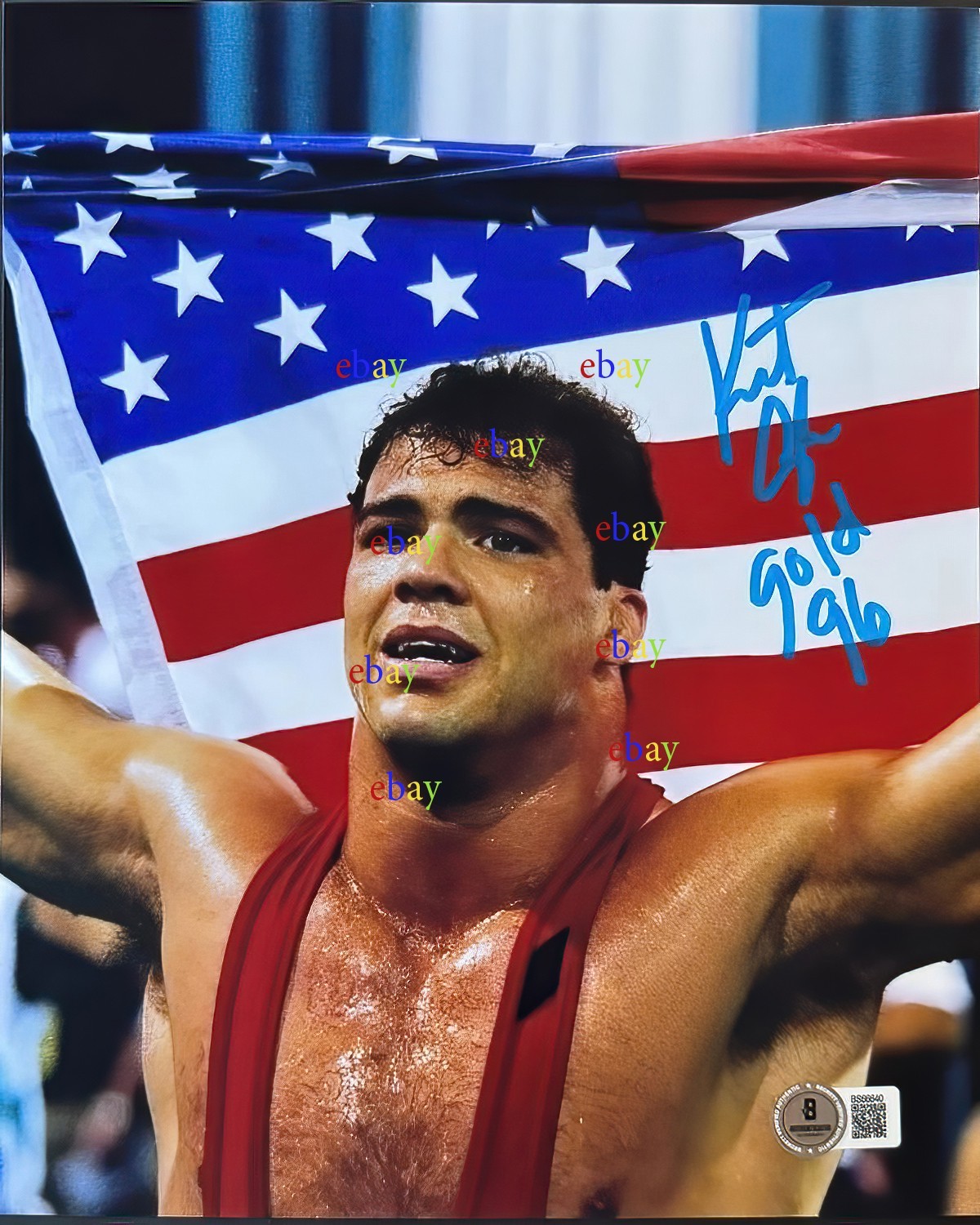 Kurt Angle WWE Olympic gold 1996 8x10 Signed Autographed photo Reprint