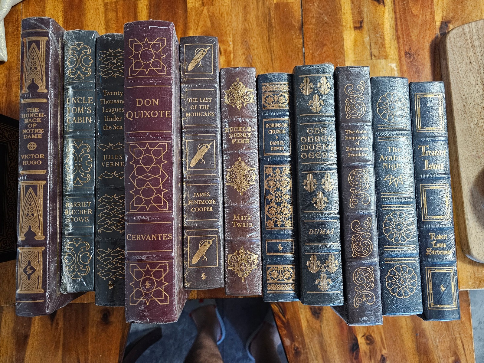 Fifteen Leather Bound Collector's Ed "100 Greatest Books Ever Written" Books