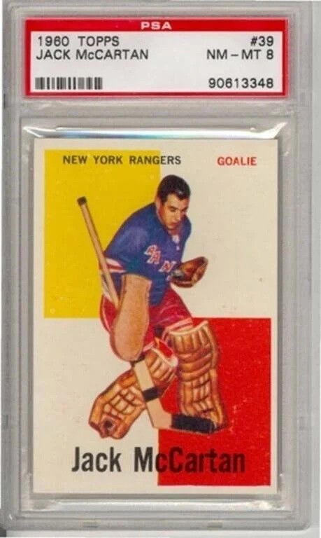 1960-61 Topps Jack McCartan #39 - PSA 8