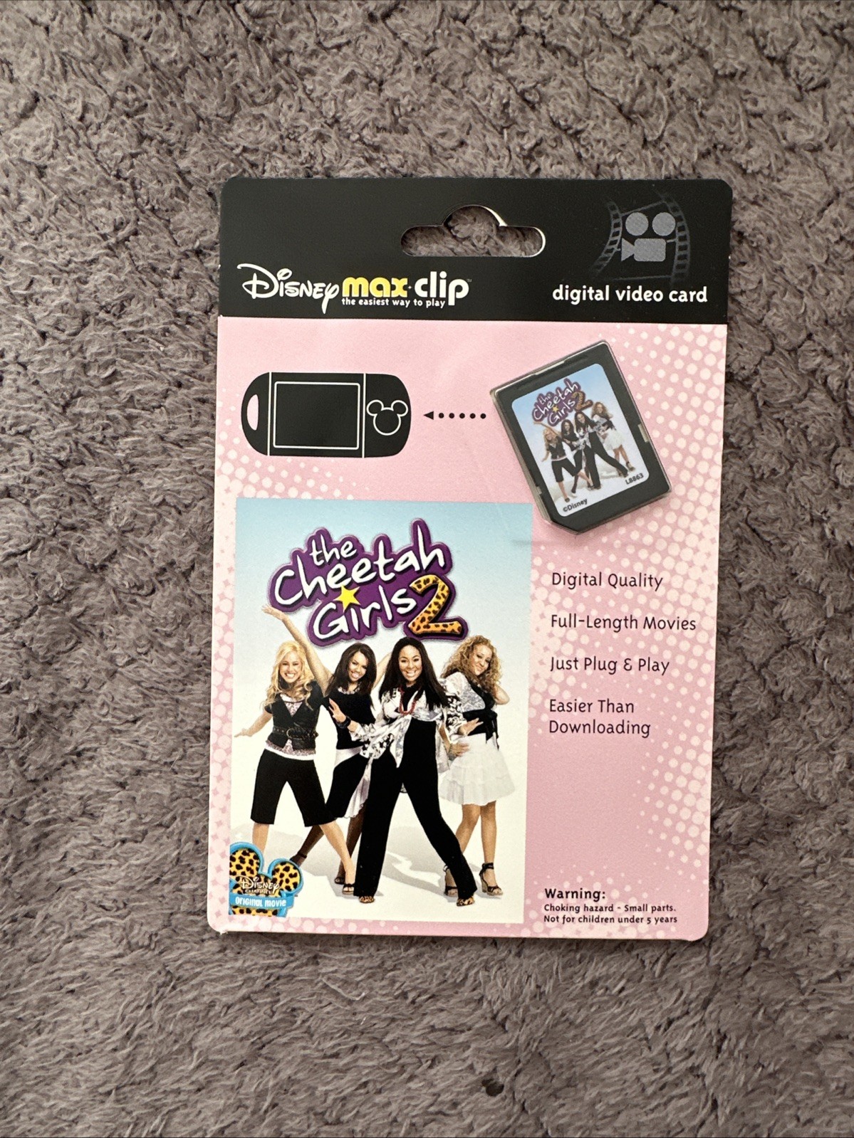 Disney Mix Max Clip- Cheetah Girls 2 Digital Video Card New