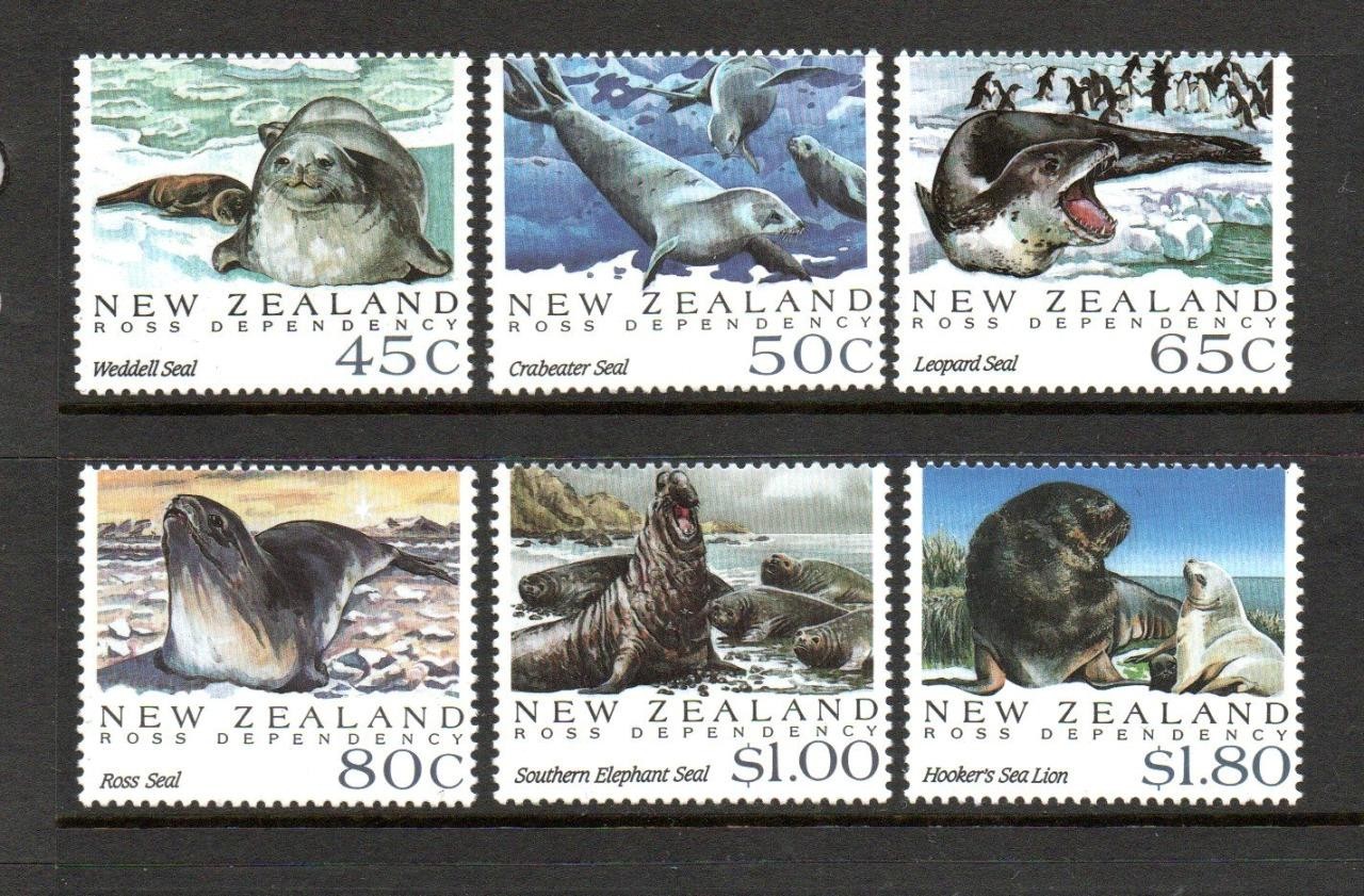 NEW ZEALAND MNH 1992 SG1664-1669 ANTARCTIC SEALS