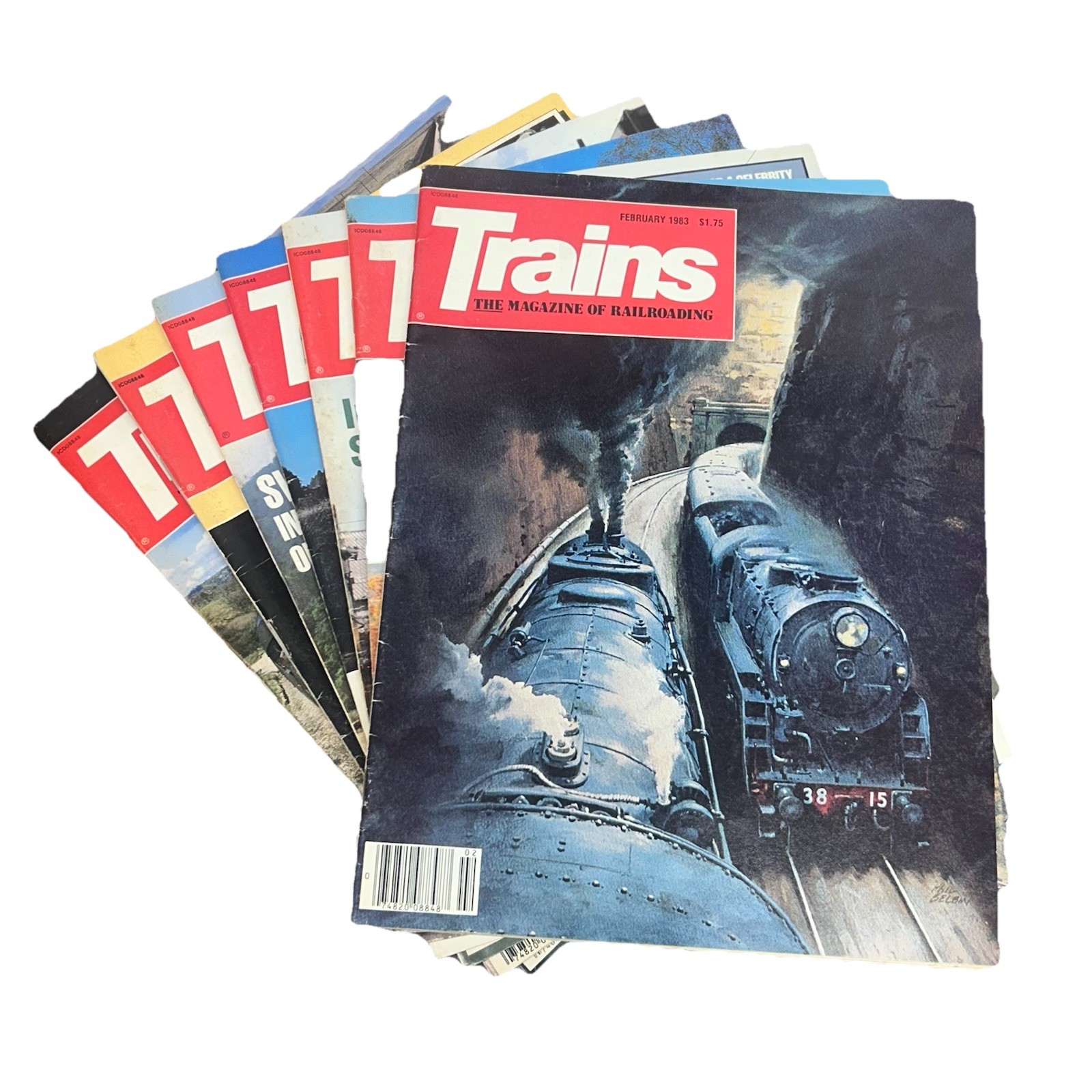 Trains Magazine Feb 1983, Sept 1984, April, May, August, September, October 1985