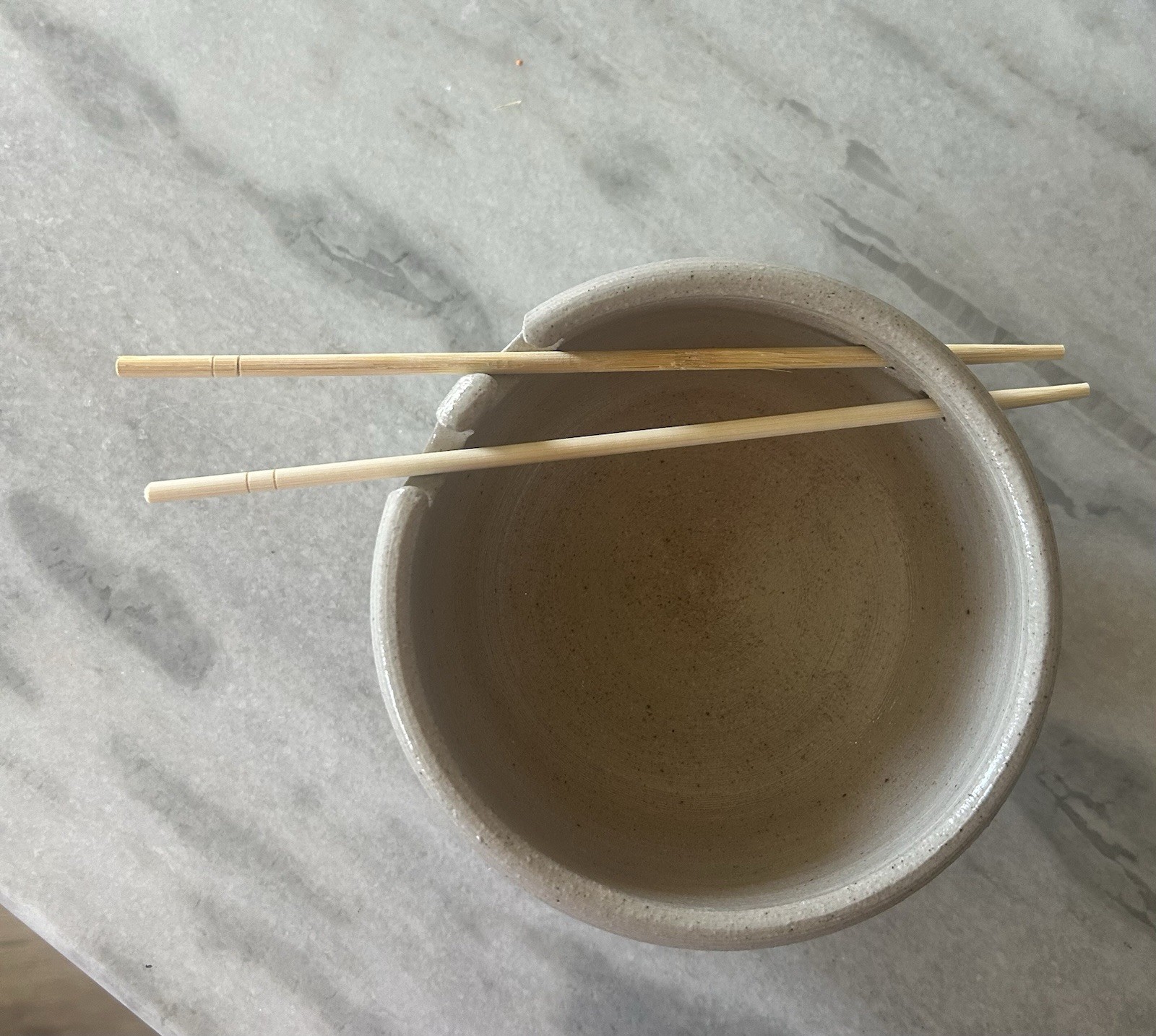 Salmon Falls Stoneware Pottery 2004 RARE Noodle Bowl Decorated By Don Hains 