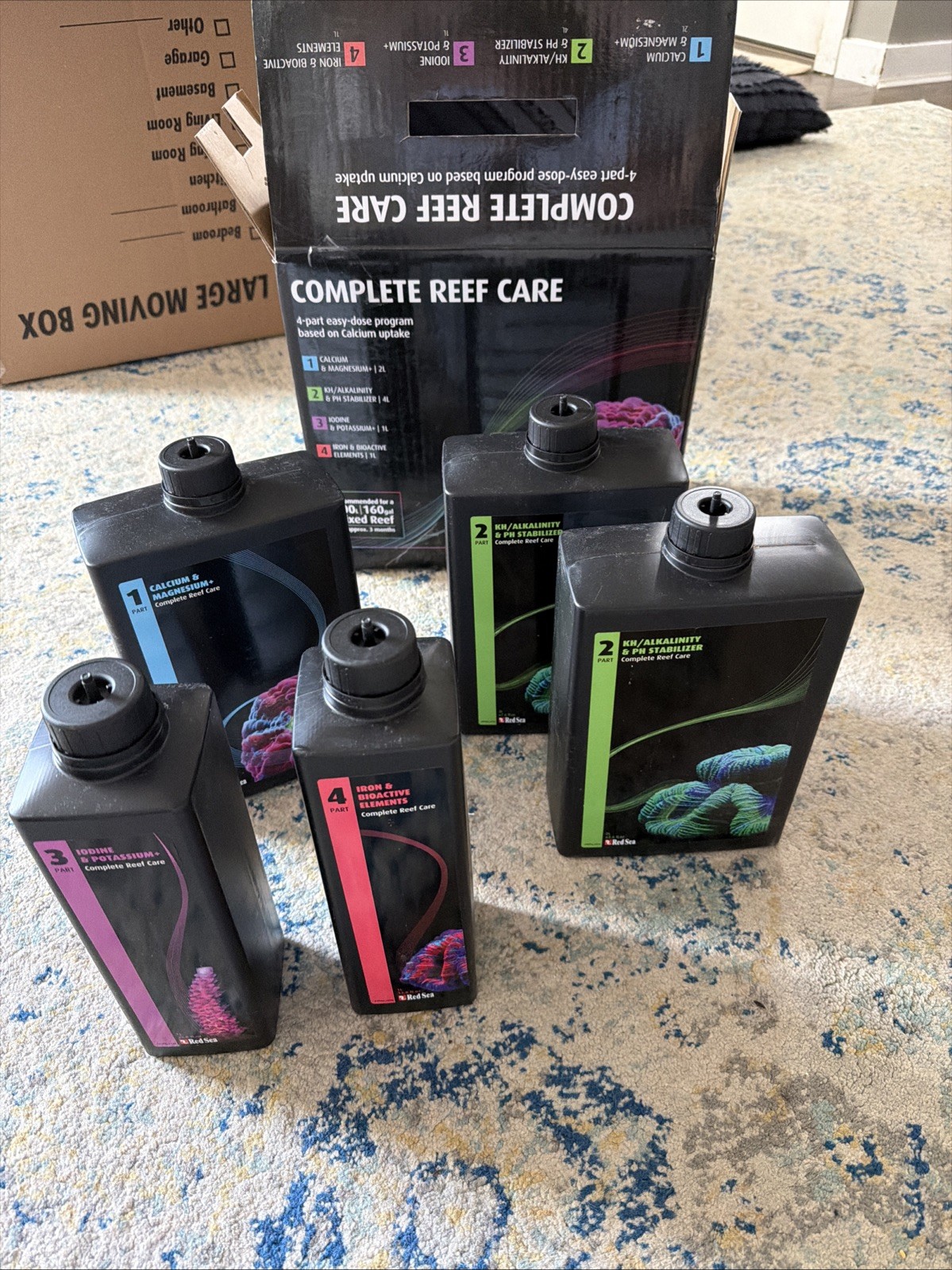 Red Sea 4-Part Complete Reef Care for 600L 160gal Mixed Reef